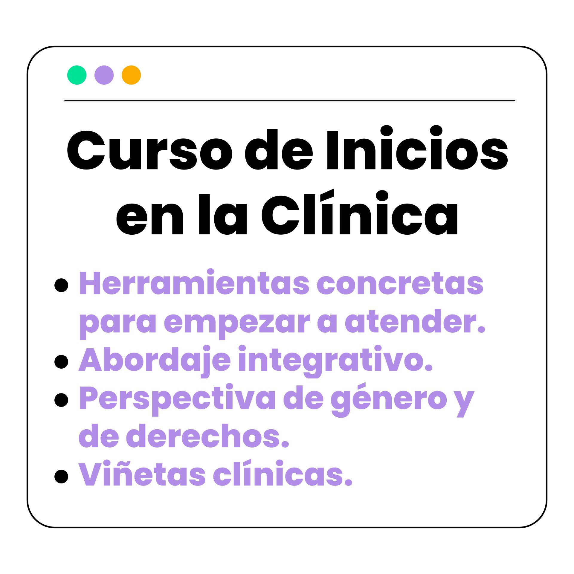Curso de Inicios en la Clínica